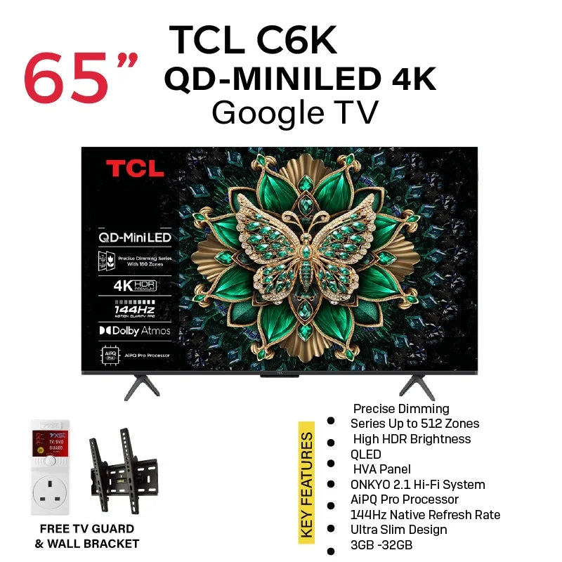 TCL C6K 65-inch Premium QD-MiniLED 4K Smart TV in Kenya TCL